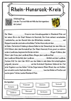 Vorschau - Unterrichtsreihen - Rhein-Hunsrück-Kreis Lückentext mit Wortspeicher Hörverstehen und Suchsel - Seite 1