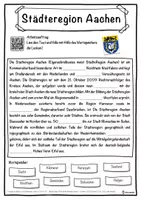 Vorschau - Unterrichtsreihen - Städteregion Aachen Lückentext mit Wortspeicher Hörverstehen und Suchsel - Seite 1