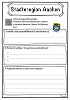 Vorschau - Unterrichtsreihen - Städteregion Aachen Lückentext mit Wortspeicher Hörverstehen und Suchsel - Seite 3