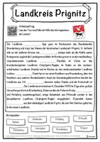 Vorschau - Unterrichtsreihen - Landkreis Prignitz Lückentext mit Wortspeicher Hörverstehen und Suchsel - Seite 1
