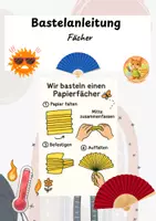 Vorschau - Bildkarten - Bastelanleitung- Fächer - Deckblatt