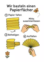 Vorschau - Bildkarten - Bastelanleitung- Fächer - Seite 1