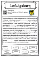 Vorschau - Unterrichtsreihen - Ludwigsburg Lückentext mit Wortspeicher Hörverstehen und Suchsel - Seite 1