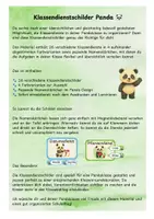 Vorschau - Anderer Materialtyp - Klassendienste Panda / Pandaklasse Dienste - Seite 1