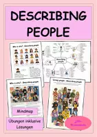 Vorschau - Stundenentwürfe - Describing people - Personen beschreiben auf Englisch - Deckblatt