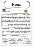 Vorschau - Unterrichtsreihen - Hanau Lückentext mit Wortspeicher Hörverstehen und Suchsel - Seite 1