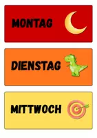 Vorschau - Präsentationen/Tafelbilder - Wochentage - Deckblatt