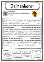 Vorschau - Unterrichtsreihen - Delmenhorst Lückentext mit Wortspeicher Hörverstehen und Suchsel - Seite 1
