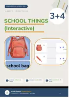 Vorschau - Poster - SCHOOL THINGS - Gesamtpaket - Klasse 3 und 4 (Bildkarten + Interactive) - Seite 1