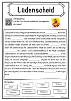 Vorschau - Unterrichtsreihen - Lüdenscheid Lückentext mit Wortspeicher Hörverstehen und Suchsel - Seite 1