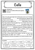 Vorschau - Unterrichtsreihen - Celle Lückentext mit Wortspeicher Hörverstehen und Suchsel - Seite 1