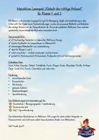 Vorschau - Stationenlernen - Lesespiel, Klatsch das richtige Wort | Klasse 1/2 - Seite 1