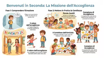anteprima - Esercizi - IL PRIMO GIORNO DI SCUOLA: ACCOGLIENZA CLASSE SECONDA - Pagina di copertina
