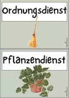 Vorschau - Poster - Klassendienste | Watercolor Design | Klassenzimmerdekoration - Seite 2