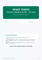 Vorschau - Arbeitsblätter - Mixed Tenses B2 Bundle | Englisch Grammatik mit Lösungen - Seite 1