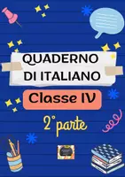anteprima - Esercizi - QUADERNO DI ITALIANO classe 4°- 2° parte - - Pagina di copertina