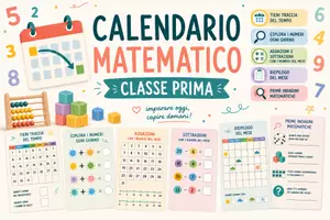 anteprima - Materiale interattivo - Calendario Matematico 2026/2027 – Classe Prima - Pagina di copertina