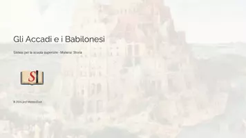 anteprima - Presentazioni / Lavagne - Dagli Accadi all Impero Babilonese - Pagina di copertina
