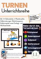 Vorschau - Unterrichtsreihen - Turnen in der Grundschule (Unterrichtsreihe) - Reise durch das Turnuniversum - Deckblatt