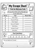 Vorschau - Arbeitsblätter - School Start Escape Room Klasse 5 - Seite 3