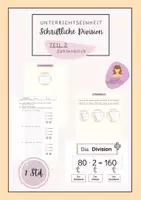Vorschau - Stundenentwürfe - Schriftliche Division | Üben | Produktives Üben - Deckblatt
