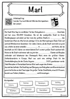 Vorschau - Unterrichtsreihen - Marl Lückentext mit Wortspeicher Hörverstehen und Suchsel - Seite 1