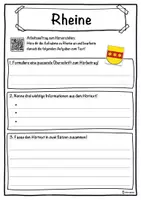 Vorschau - Unterrichtsreihen - Rheine Lückentext mit Wortspeicher Hörverstehen und Suchsel - Seite 3