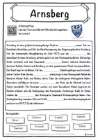 Vorschau - Unterrichtsreihen - Arnsberg Lückentext mit Wortspeicher Hörverstehen und Suchsel - Seite 1