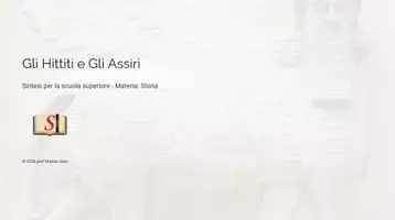 anteprima - Presentazioni / Lavagne - Gli Hittiti, gli Assiri e il Secondo Impero Babilonese - Pagina di copertina