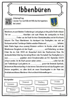 Vorschau - Unterrichtsreihen - Ibbenbüren Lückentext mit Wortspeicher Hörverstehen und Suchsel - Seite 1