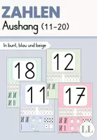 Vorschau - Poster - Materialpaket Zahlenplakate / Zahlenposter 0-20 - Seite 1