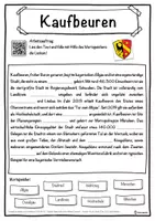 Vorschau - Unterrichtsreihen - Kaufbeuren Lückentext mit Wortspeicher Hörverstehen und Suchsel - Seite 1