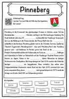 Vorschau - Unterrichtsreihen - Pinneberg Lückentext mit Wortspeicher Hörverstehen und Suchsel - Seite 1
