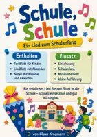 Vorschau - Lehrpläne/Lehrermaterial - Schule, Schule - Ein Lied zum Schulanfang - Deckblatt