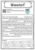 Vorschau - Unterrichtsreihen - Wunstorf Lückentext mit Wortspeicher Hörverstehen und Suchsel - Seite 1
