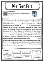 Vorschau - Unterrichtsreihen - Weißenfels Lückentext mit Wortspeicher Hörverstehen und Suchsel - Seite 1