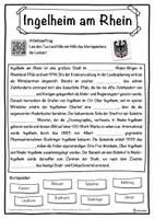Vorschau - Unterrichtsreihen - Ingelheim am Rhein Lückentext mit Wortspeicher Hörverstehen und Suchsel - Seite 1