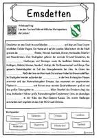 Vorschau - Unterrichtsreihen - Emsdetten Lückentext mit Wortspeicher Hörverstehen und Suchsel - Seite 1