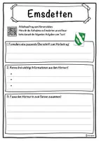 Vorschau - Unterrichtsreihen - Emsdetten Lückentext mit Wortspeicher Hörverstehen und Suchsel - Seite 3