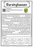 Vorschau - Unterrichtsreihen - Barsinghausen Lückentext mit Wortspeicher Hörverstehen und Suchsel - Seite 1