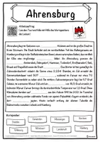 Vorschau - Unterrichtsreihen - Ahrensburg Lückentext mit Wortspeicher Hörverstehen und Suchsel - Seite 1