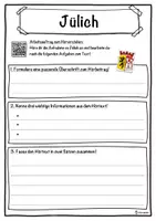 Vorschau - Unterrichtsreihen - Jülich Lückentext mit Wortspeicher Hörverstehen und Suchsel - Seite 3
