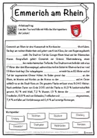 Vorschau - Unterrichtsreihen - Emmerich am Rhein Lückentext mit Wortspeicher Hörverstehen und Suchsel - Seite 1