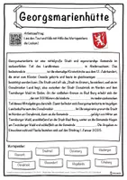 Vorschau - Unterrichtsreihen - Georgsmarienhütte Lückentext mit Wortspeicher Hörverstehen und Suchsel - Seite 1