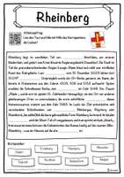 Vorschau - Unterrichtsreihen - Rheinberg Lückentext mit Wortspeicher Hörverstehen und Suchsel - Seite 1