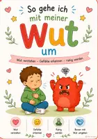 Vorschau - Arbeitsblätter - Mein Wut-Kompass – Spielerisches Arbeitsheft zur Wutbewältigung für Kinder ab 6 Jahren - Seite 1