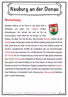 Vorschau - Unterrichtsreihen - Neuburg an der Donau Lückentext mit Wortspeicher Hörverstehen und Suchsel - Seite 2