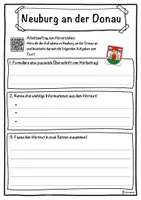 Vorschau - Unterrichtsreihen - Neuburg an der Donau Lückentext mit Wortspeicher Hörverstehen und Suchsel - Seite 3