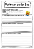 Vorschau - Unterrichtsreihen - Vaihingen an der Enz Lückentext mit Wortspeicher Hörverstehen und Suchsel - Seite 3