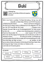 Vorschau - Unterrichtsreihen - Bühl Lückentext mit Wortspeicher Hörverstehen und Suchsel - Seite 1
